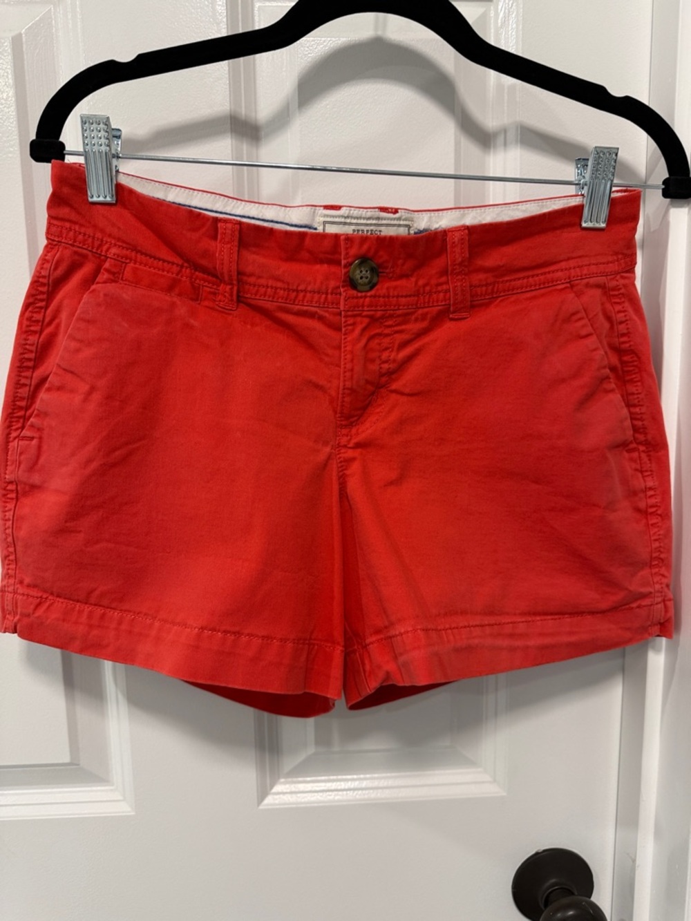 Old Navy Red Cotton Chino Shorts